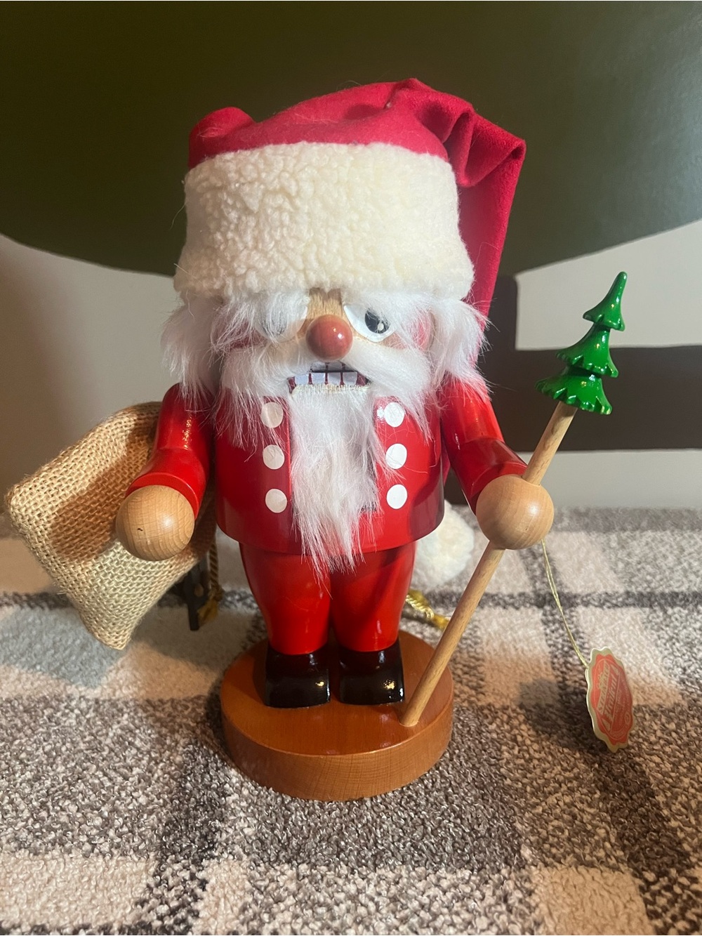 Steinbach Troll Santa Nutcracker Figurine with Faux Fur Hat - Model S1505